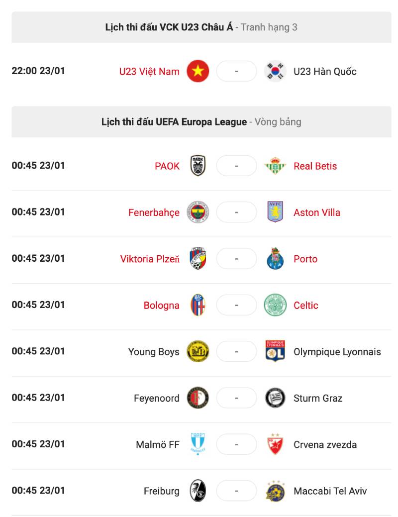 Lịch thi đấu keonhacai5.vote